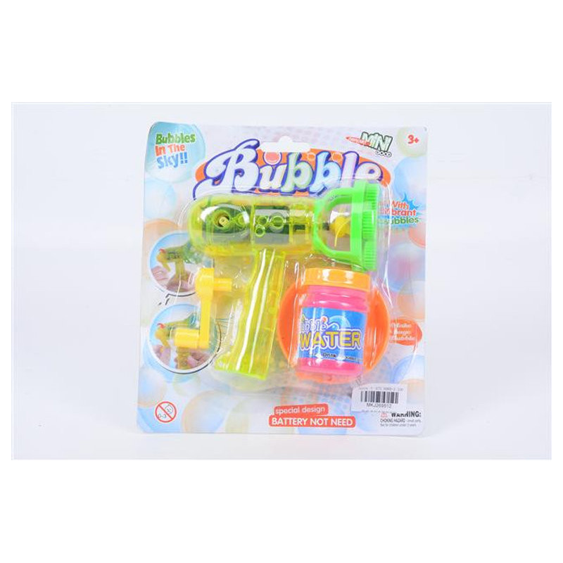 Wind Up Bubble Gun for Bubble Play Wind Up Bubble Gun for Bubble Play