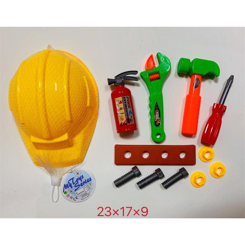 Helmet with Tools Set for Construction Play Helmet with Tools Set for Construction Play