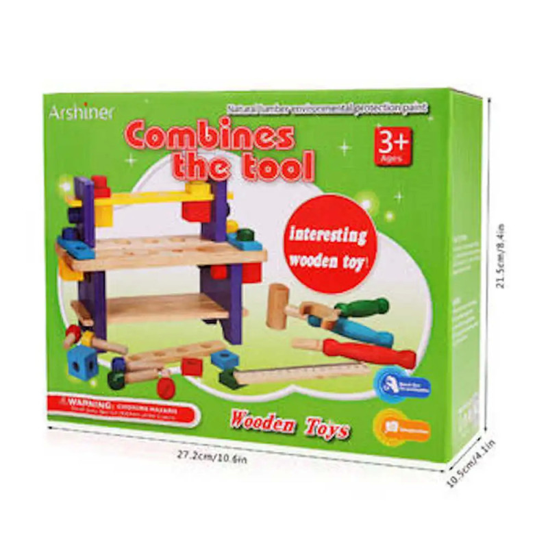 Wooden Tool Set for Creative and Educational Play Wooden Tool Set for Creative and Educational Play