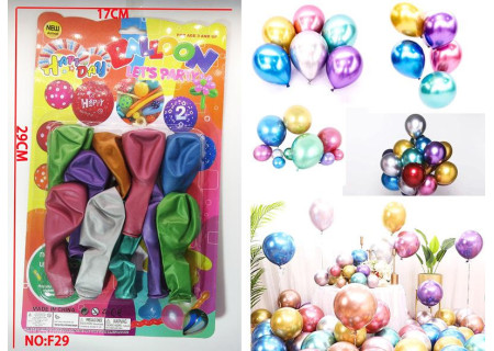 Carded Balloons 10pcs for Parties