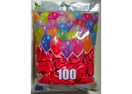 100 Assorted Color Balloons for Parties