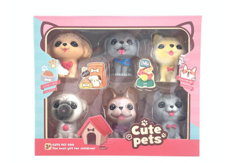 Cute Vinyl Pets Toy Set for Creative Play