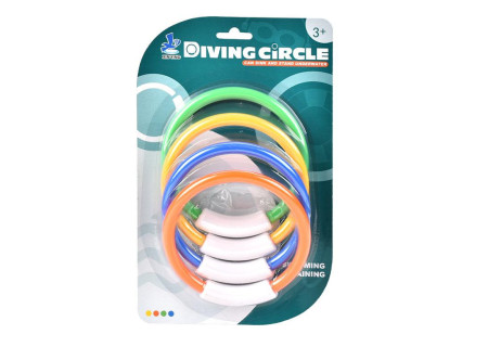 Carded Diving Rings 4PCS - Fun Pool Toys for Kids
