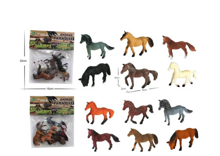 Toy Horse Paradise Playset – 6 Piece Set
