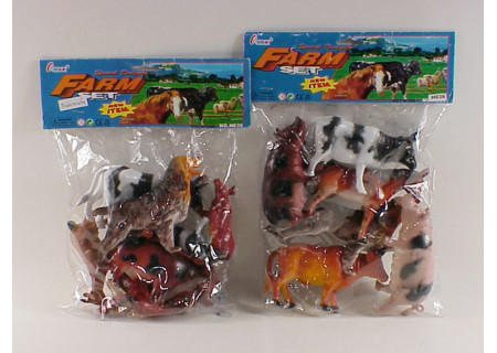 Farm Animals with Fence Toy Set for Farm Play