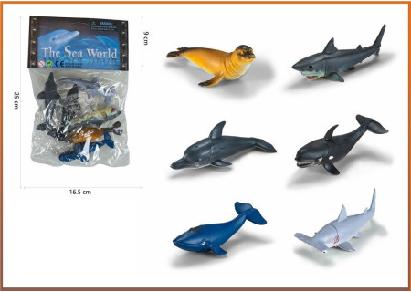 Sea World Toy Set 6pcs for Marine Adventures
