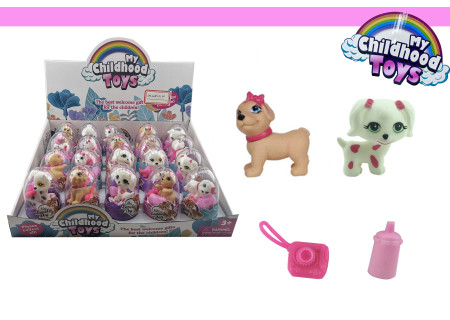 Pet Dogs with Accessories Toy Set 20/Box for Animal Fun
