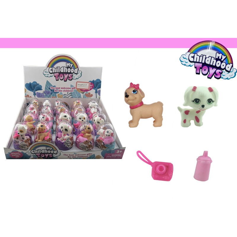 Pet Dogs with Accessories Toy Set 20/Box for Animal Fun Pet Dogs with Accessories Toy Set 20/Box for Animal Fun