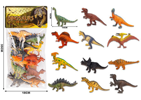 Dinosaur Toy Set 12pcs for Prehistoric Play