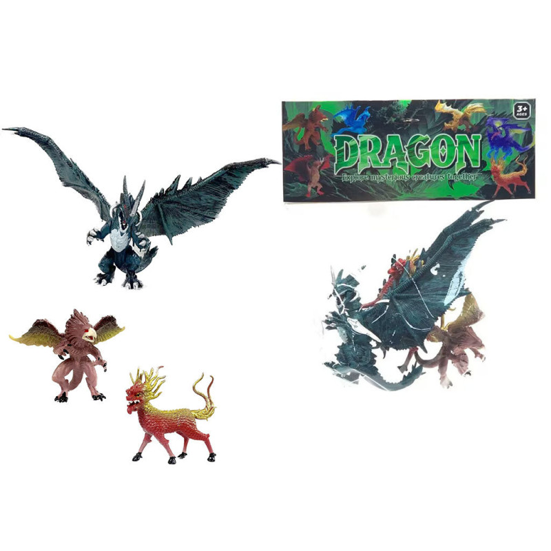 Dragons Toy Set 3pcs for Fantasy Play Dragons Toy Set 3pcs for Fantasy Play