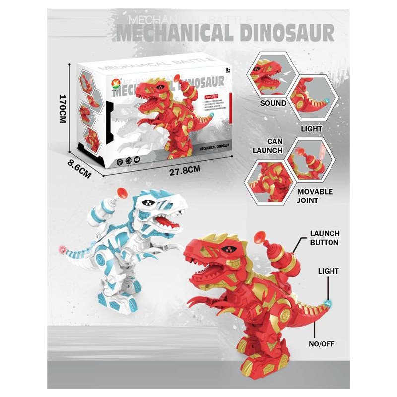 B/O Mechanical Shooting Dinosaur Toy for Action Play B/O Mechanical Shooting Dinosaur Toy for Action Play