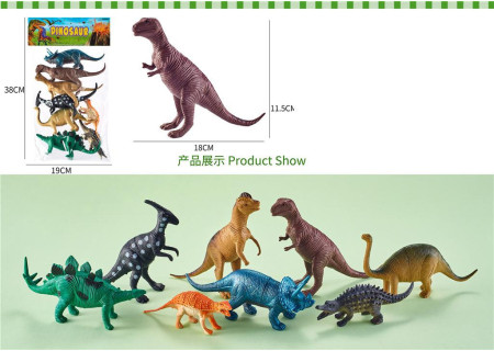 Dinosaur Toy Set 8/Pckt for Prehistoric Fun