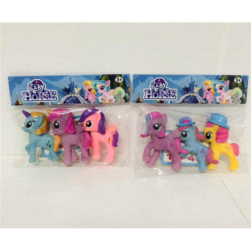 Baby Horses with Stickers Toy Set for Creative Play Baby Horses with Stickers Toy Set for Creative Play