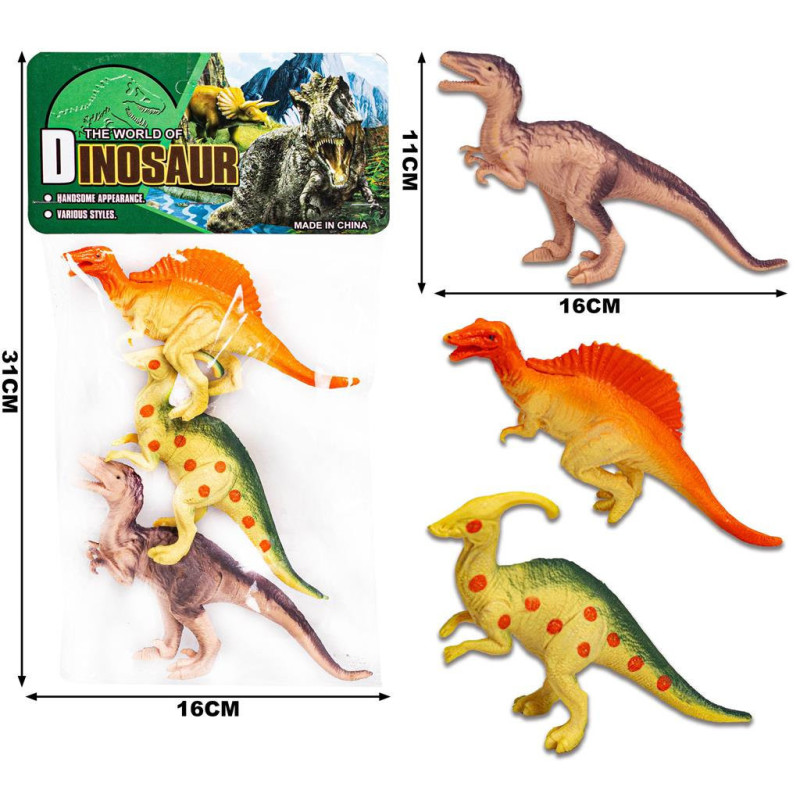 Dinosaur Toy Set 3pcs for Prehistoric Play Dinosaur Toy Set 3pcs for Prehistoric Play