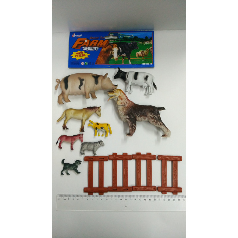 Farm Animals with Fence Toy Set for Creative Play Farm Animals with Fence Toy Set for Creative Play