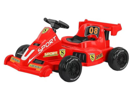 Kids Ride-On Electric F1 Car with Rechargeable Battery & Lights