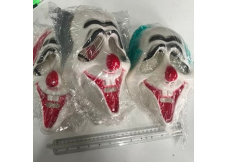 Clown Mask with Hair for Costume Play