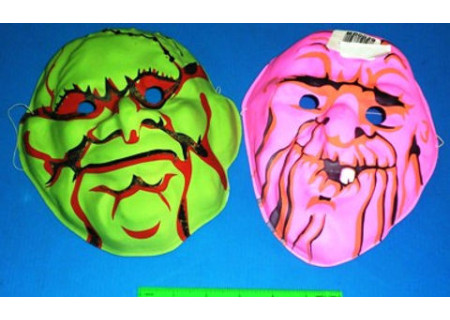 Plastic Horror Mask for Costume Play