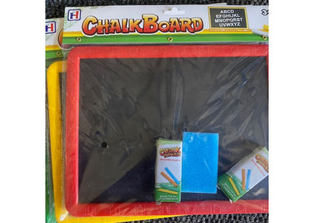 PBH Chalk Board Double Sided 36x32cm Assorted