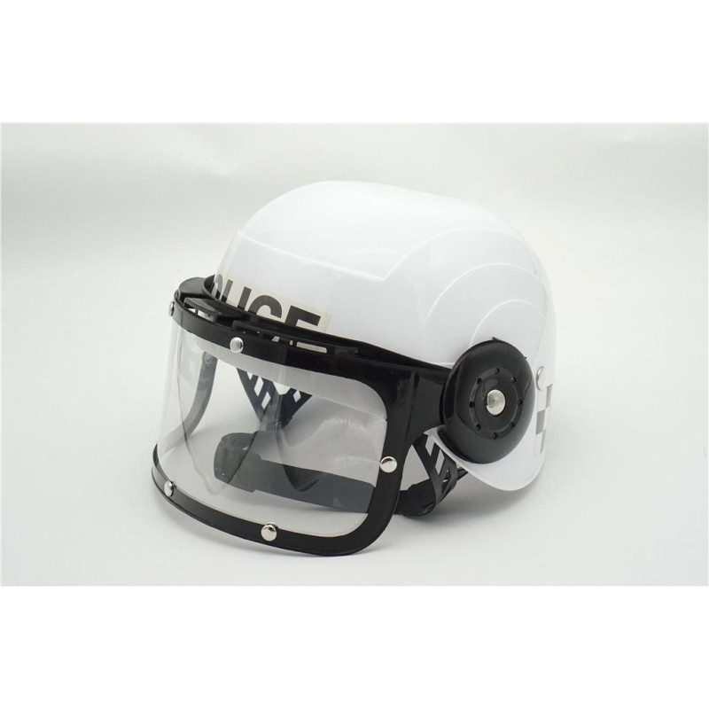 Police Helmet with Visor 25cm for Costume Play Police Helmet with Visor 25cm for Costume Play