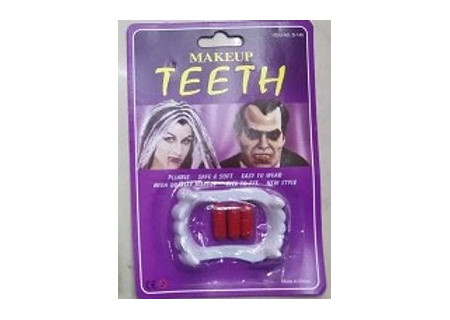 Vampire Teeth with Blood Capsules for Costume Play