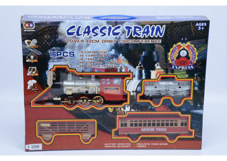 Battery Operated Classic Train Set – 16 Pcs Toy for Boys & Girls