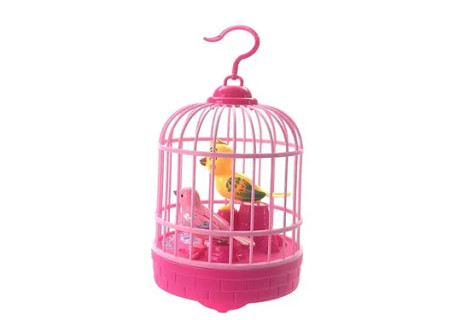 Bird Cage with Light for Interactive Play