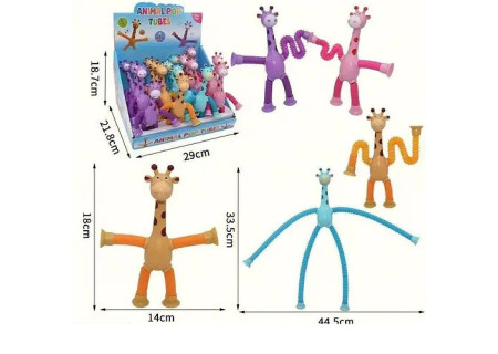 Giraffe Fidget Pop Tubes for Sensory Play