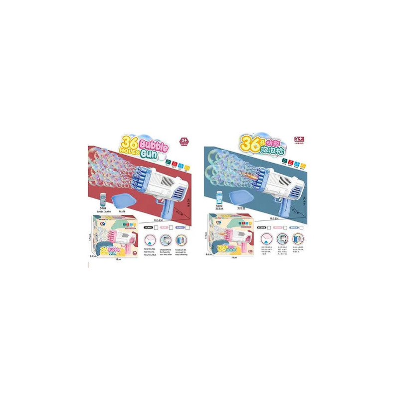 : B/O Bubble Machine 36 Holes Asst – Fun Bubble Blower for Kids : B/O Bubble Machine 36 Holes Asst – Fun Bubble Blower for Kids