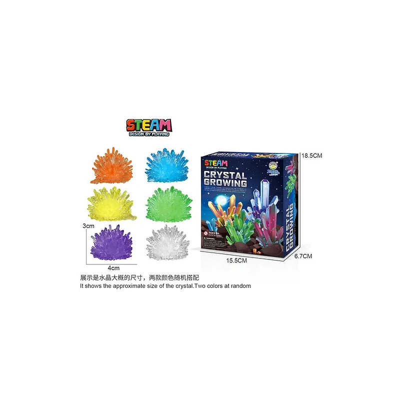 Crystal Growing Science Kit for Kids - Fun Educational STEM Experiment Crystal Growing Science Kit for Kids - Fun Educational STEM Experiment