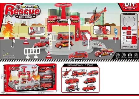 Emergency & Service Vehicle Toy Pack – 4 Assorted Types