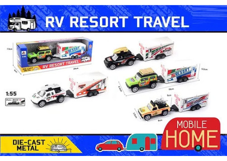 Resort Travel 4x4 and Caravan - Adventure Playset for Kids