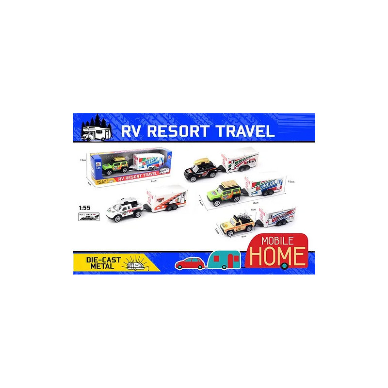 Resort Travel 4x4 and Caravan - Adventure Playset for Kids Resort Travel 4x4 and Caravan - Adventure Playset for Kids