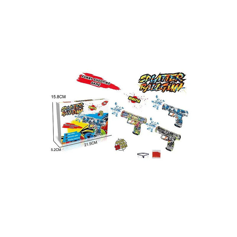 Splatter Water Bullet Gun - High-Powered Fun for Outdoor Battles Splatter Water Bullet Gun - High-Powered Fun for Outdoor Battles