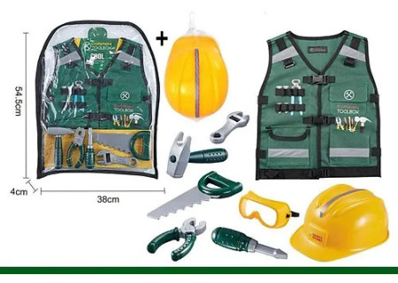 Costume with Tool Set & Accessories for Role Play
