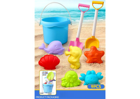 Meshbag Bucket Set 9pcs - Complete Beach Play Set