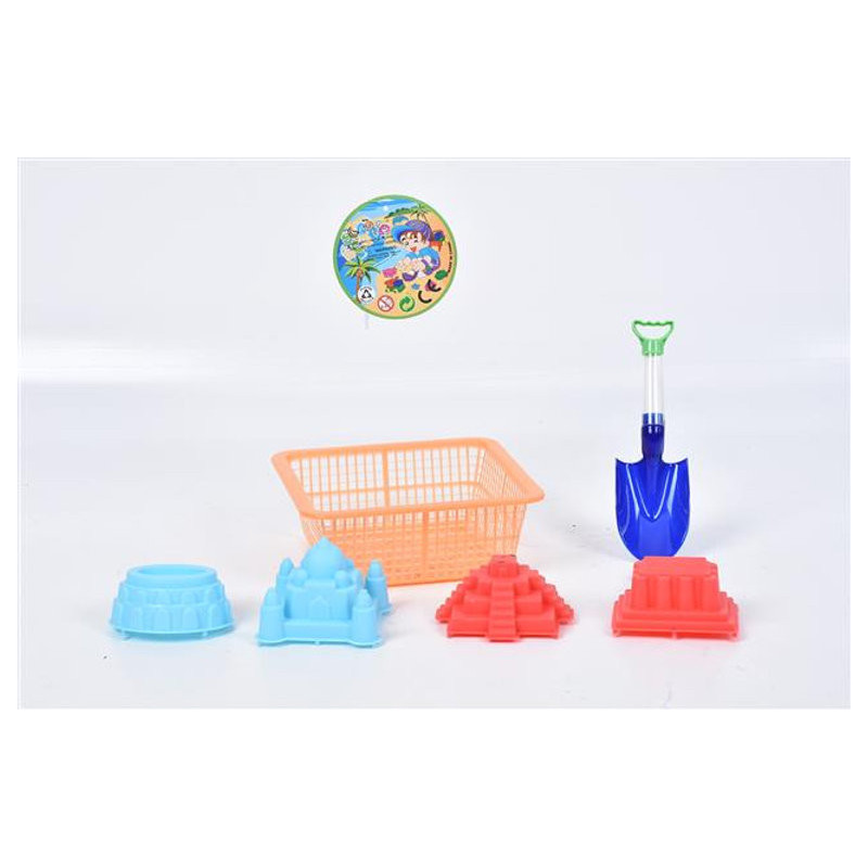 Meshbag Beach Accessories Set - 6pcs with Basket Meshbag Beach Accessories Set - 6pcs with Basket
