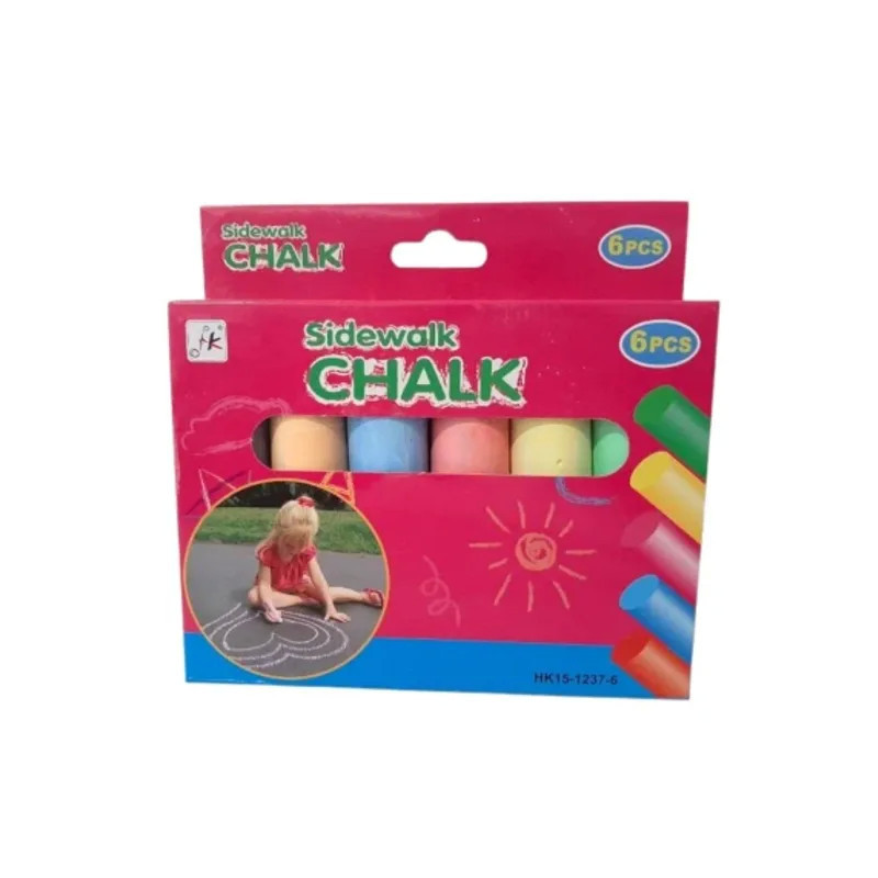 Jumbo Chalk 6pcs - Bright and Bold Chalk for Creative Fun Jumbo Chalk 6pcs - Bright and Bold Chalk for Creative Fun