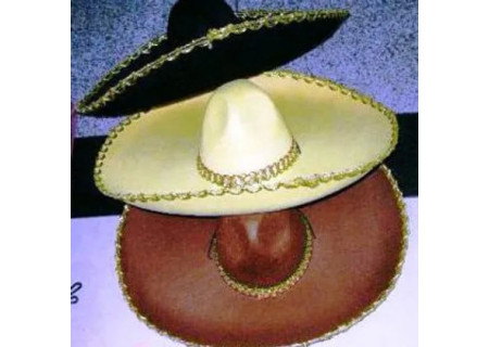 Mexican Velvet Hat Assorted Large for Costume Play