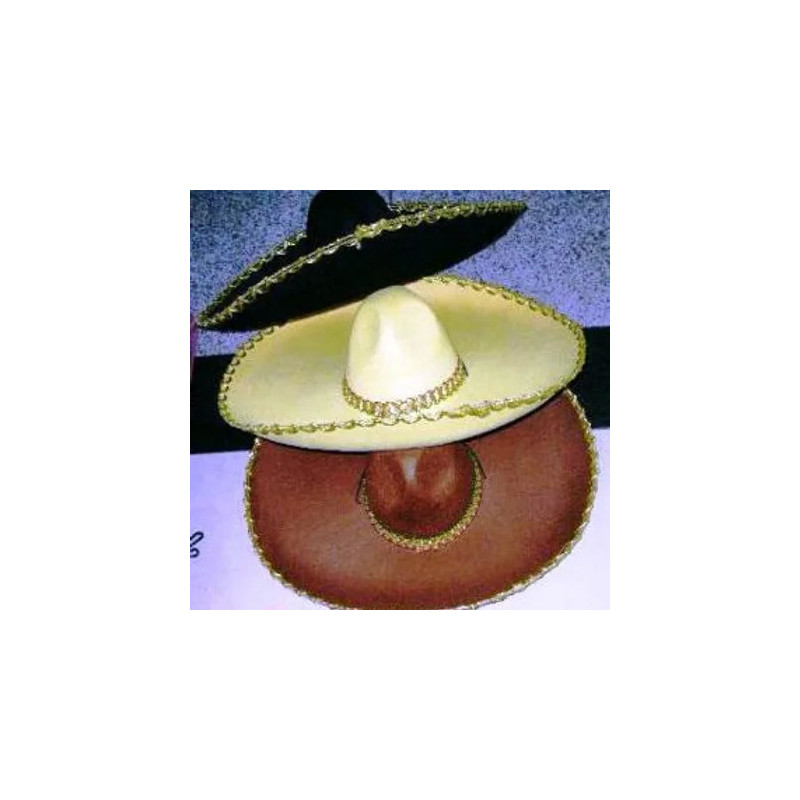 Mexican Velvet Hat Assorted Large for Costume Play Mexican Velvet Hat Assorted Large for Costume Play