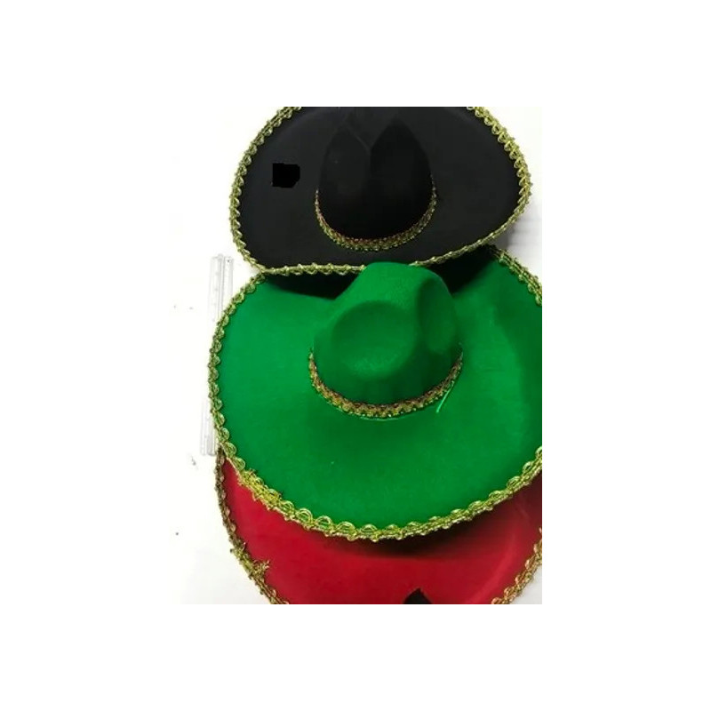 Mexican Velvet Hat Assorted Small for Costume Play Mexican Velvet Hat Assorted Small for Costume Play