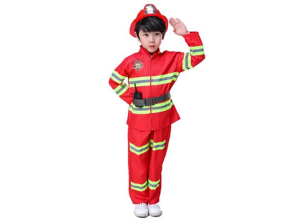 Fire Outfit for Kids Sizes 4-6/7-10 in Bag for Costume Play