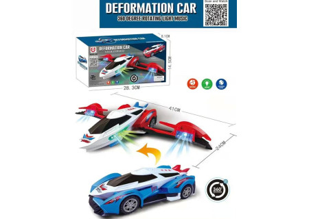 Kids Deformation Bump & Go Toy Car with Lights & Music