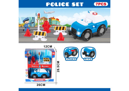 Fire & Police B/O Set - Playset for Kids' Rescue Missions