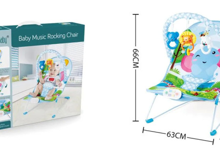 Baby Musical Rocking Chair – Pink & Blue Options