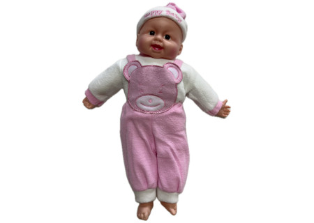 B/O Soft Baby Doll in Packet  - Interactive and Cuddly Doll