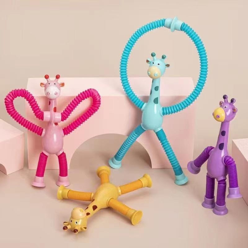 Giraffe Fidget Tube with Light for Interactive Play Giraffe Fidget Tube with Light for Interactive Play