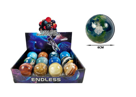 Planet Bouncy Balls 6cm Assorted for Playful Fun