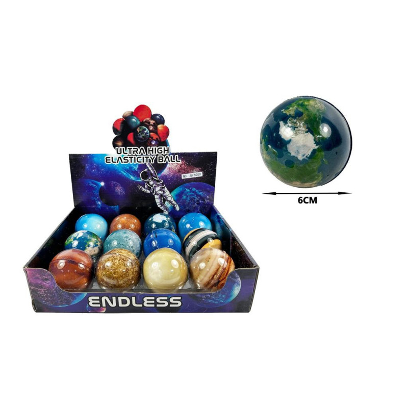 Planet Bouncy Balls 6cm Assorted for Playful Fun Planet Bouncy Balls 6cm Assorted for Playful Fun