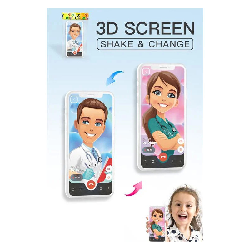 Image Changing Cell Phone Toy for Interactive Play Image Changing Cell Phone Toy for Interactive Play